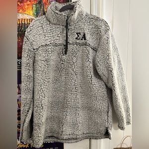 Sigma Alpha Quarter Zip Sherpa